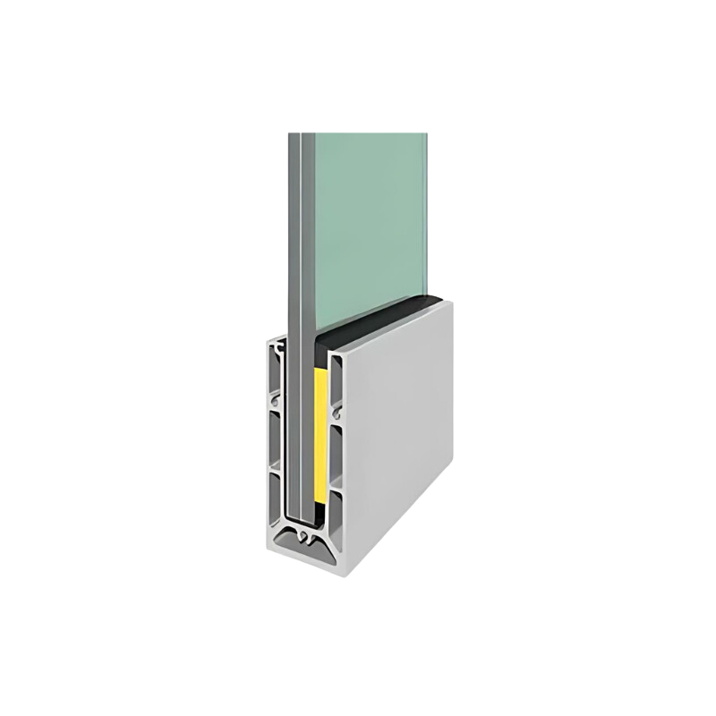 KIT N50, Garde-corps verre sur rail (sur mesure)