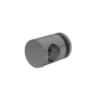 FIVE Railing Gris Inox, Support plexiglass pour tube Ø16 mm