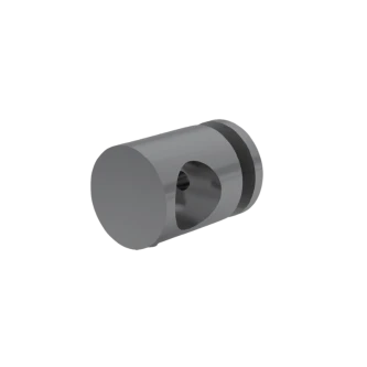 FIVE Railing Gris Inox, Support plexiglass pour tube Ø16 mm