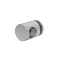 FIVE Railing Gris Inox, Support plexiglass pour tube Ø16 mm