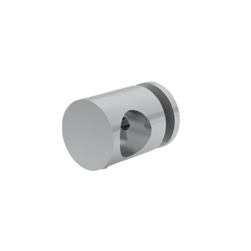 FIVE Railing Gris Inox, Support plexiglass pour tube Ø16 mm