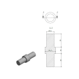 ECO Round, Manchon de liaison pour tube Ø16 mm