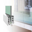 C50, Garde-corps verre sur rail (sur mesure)