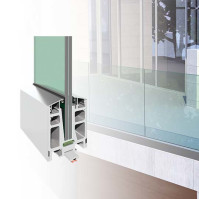C50, Garde-corps verre sur rail (sur mesure)