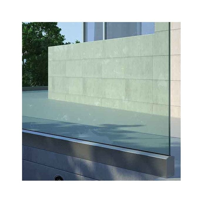 kit C50, Garde-corps verre sur rail (sur mesure)