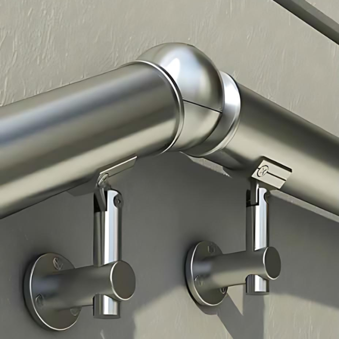 ECO Round, Support mural orientable pour rampe d'escalier Ø50 mm