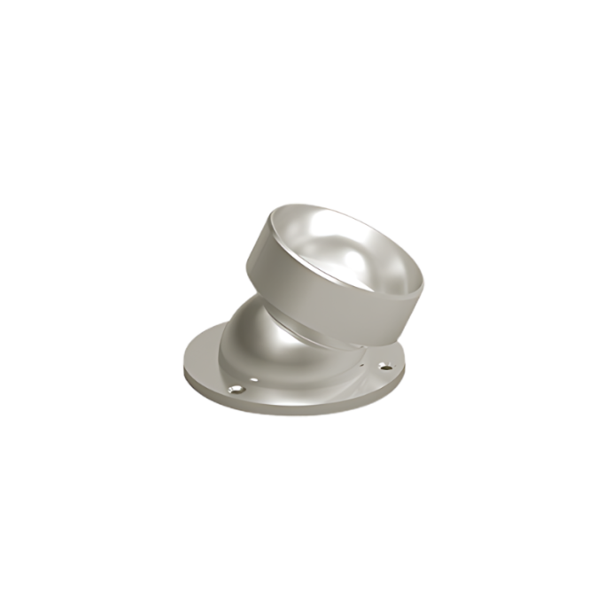 ECO/ELEGANT Round, Platine murale pour main-courante orientable