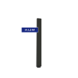 F60/F60 LOUVER Anthracite, Poteau de clôture aluminium, [H 1200 mm]