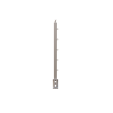 ECO Square, Poteau garde-corps 5 tubes, fixation latérale