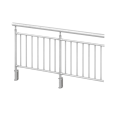 SUR Round, Garde-corps 8 tubes verticaux en fixation latérale