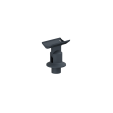 ECO Round Anthracite, Support orientable de main-courante Ø40 mm