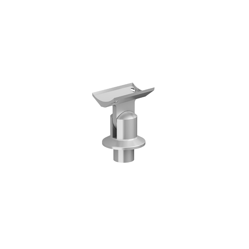 ECO Round Gris Inox, Support orientable de main-courante Ø40 mm