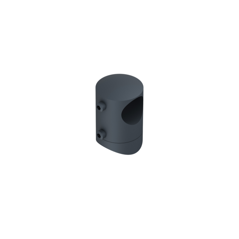 ECO Round Anthracite, Support orientable de tube Ø16 mm
