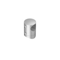 ECO Round Gris Inox, Support orientable de tube Ø16 mm