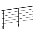 FIVE Railing Noir, Garde-corps 5 tubes, fixation latérale