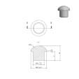 Embout de finition Ø16 mm [Blanc]