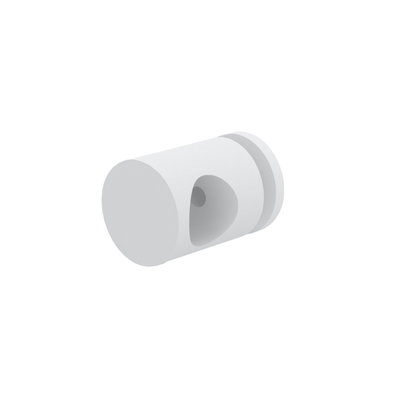 FIVE Railing Blanc, Support plexiglass pour tube Ø16 mm