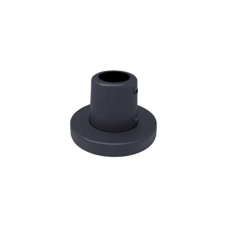 ECO Round Anthracite, Platine de fixation à plat