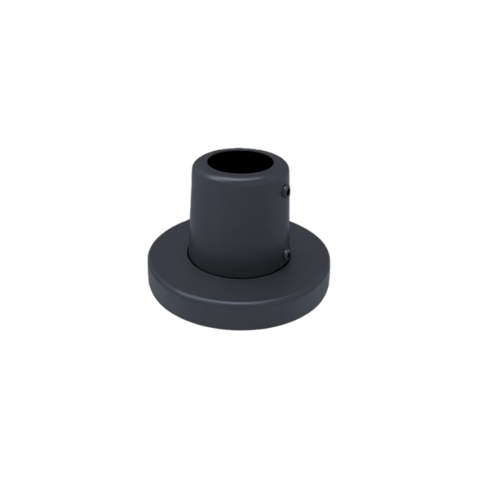 ECO Round Anthracite, Platine de fixation à plat