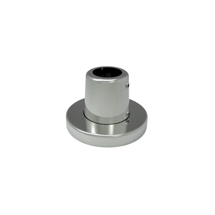 ECO Round Gris Inox, Platine de fixation à plat