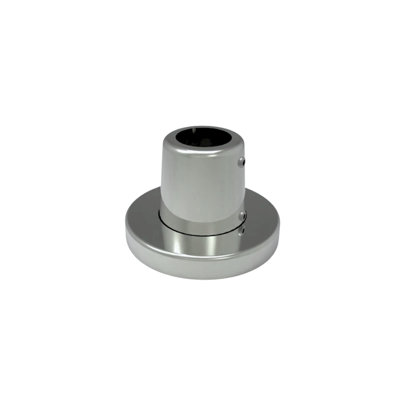 ECO Round Gris Inox, Platine de fixation à plat