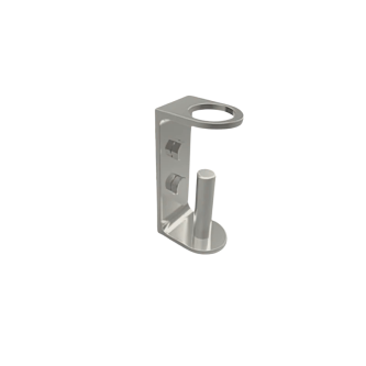 ECO Round Gris Inox, Platine de fixation latérale