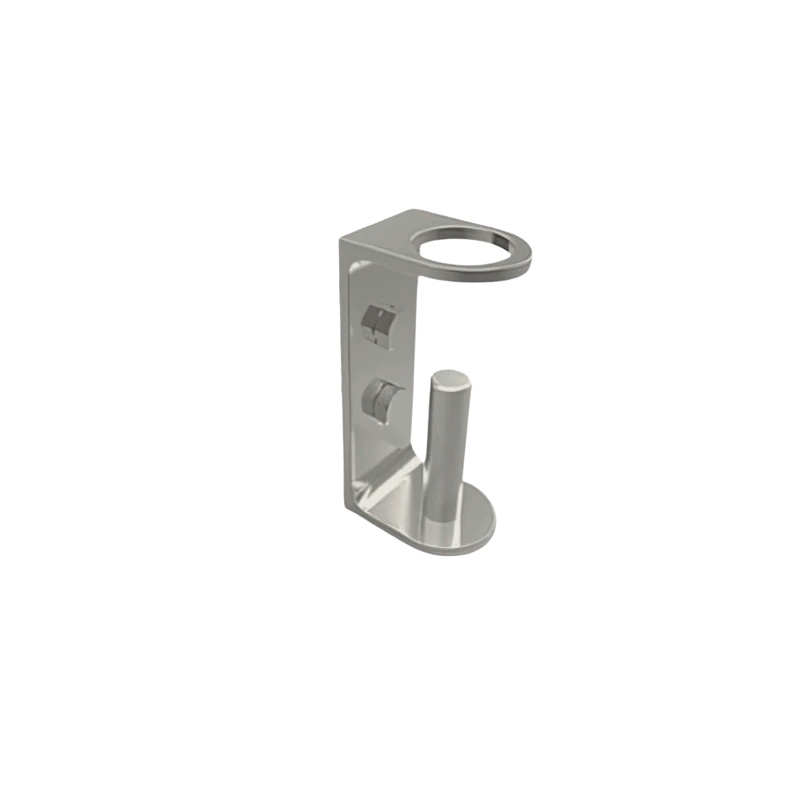 ECO Round Gris Inox, Platine de fixation latérale