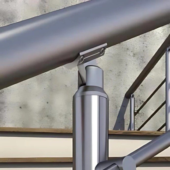 Support orientable de main-courante Ø40 mm [Gris Inox]