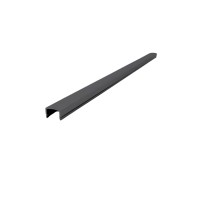 ECO Round Anthracite, Poteau garde-corps aluminium, fixation latérale