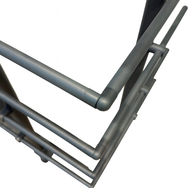 Coude articulé de tube Ø16 mm [Anthracite]