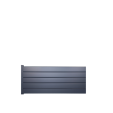 MCFENCE Anthracite, Clôture aluminium persienne à sceller [H 0.95 m]