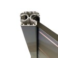 MCFENCE Anthracite, Clôture aluminium persienne à sceller [H 0.95 m]