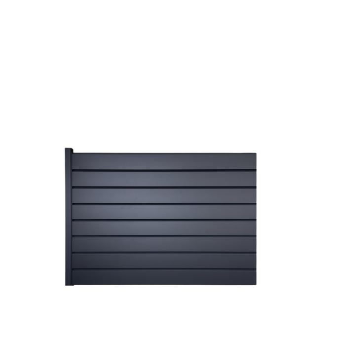 MCFENCE Anthracite, Clôture aluminium persienne à sceller [H 1.40 m]