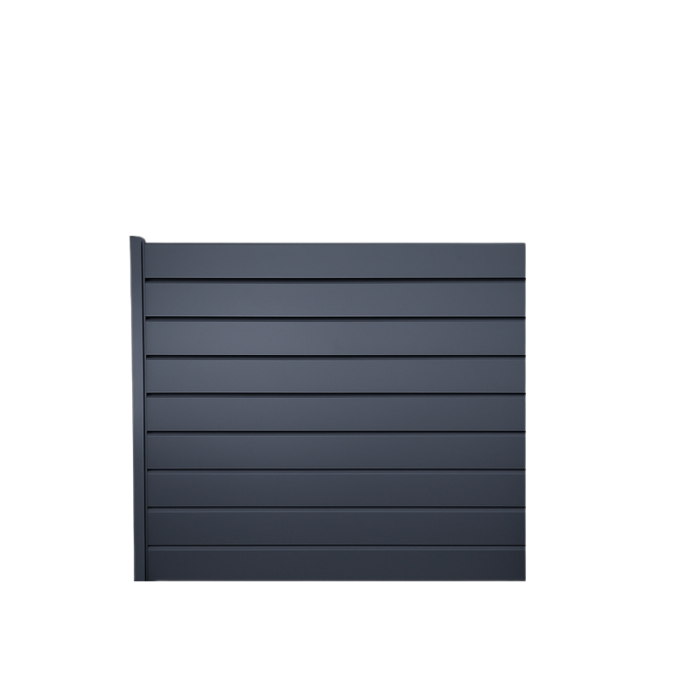 MCFENCE Anthracite, Clôture aluminium persienne à sceller [H 1.85 m]