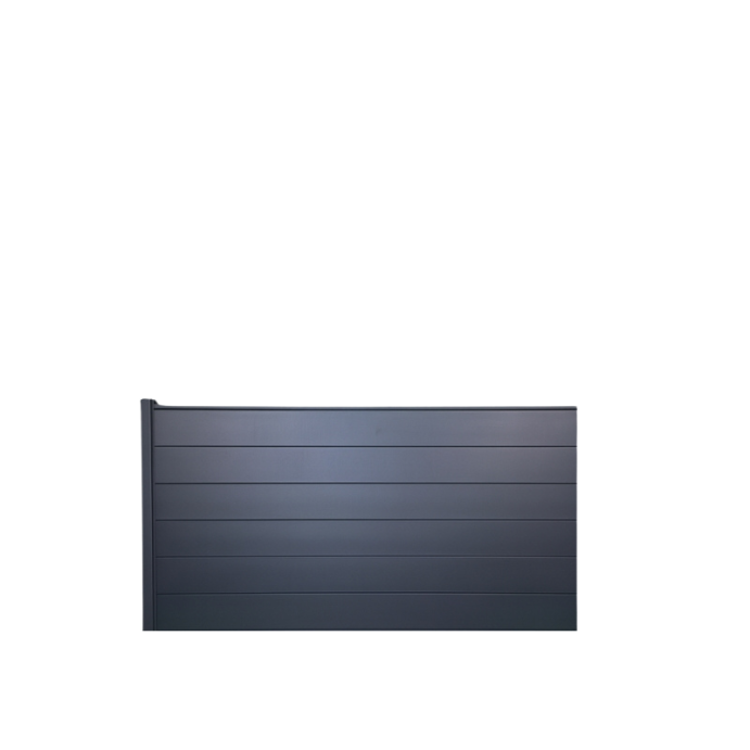 MCFENCE Anthracite, Clôture aluminium pleine à sceller [H 0.95 m]