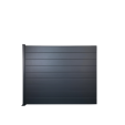 MCFENCE Anthracite, Clôture aluminium pleine à platine [H 1.40 m]