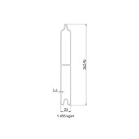 MCFENCE Anthracite, Lame clôture aluminium pleine