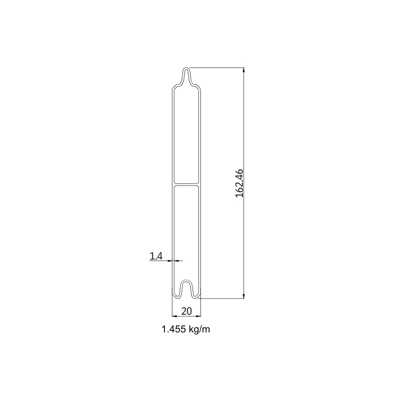 MCFENCE Anthracite, Lame clôture aluminium pleine