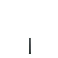 MCFENCE Anthracite, Poteau clôture multiangle à platine [H 0.65m]