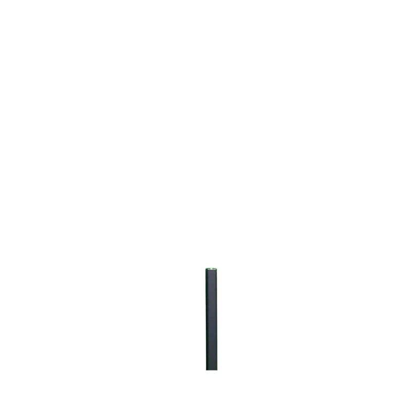 MCFENCE Anthracite, Poteau clôture multiangle à sceller [H 0.65m]