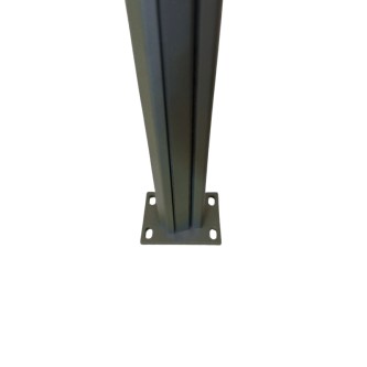 MCFENCE Anthracite, Poteau clôture multiangle à platine [H 0.95m]