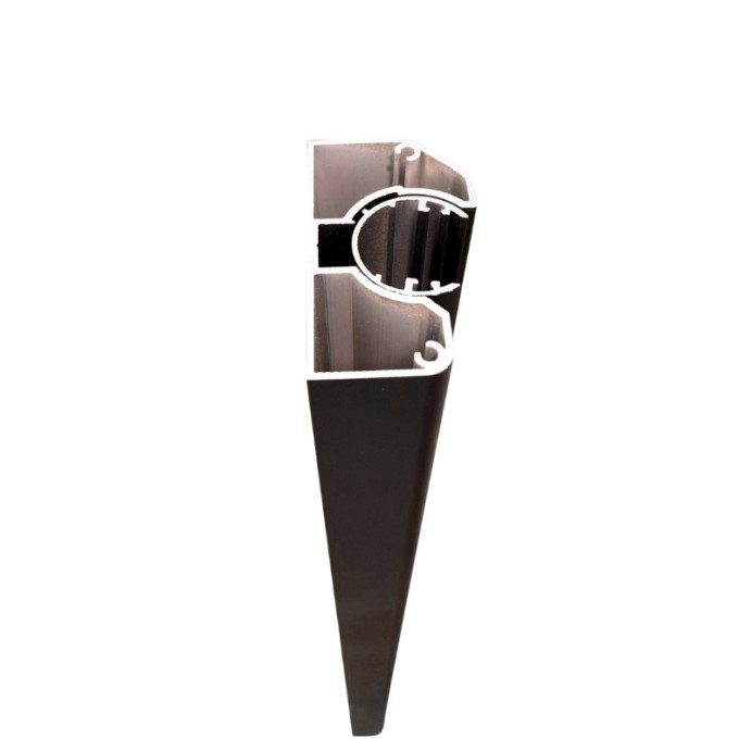 MCFENCE Anthracite, Poteau mural multiangle [H 0.65m]