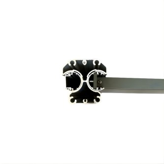 MCFENCE Anthracite, Clôture aluminium pleine à platine [H 0.95 m]