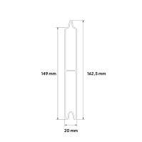 MCFENCE Anthracite, Clôture aluminium pleine à sceller [H 0.95 m]