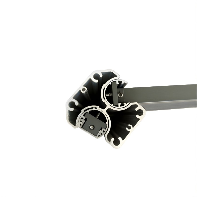 MCFENCE Anthracite, Poteau clôture multiangle à sceller [H 0.95m]