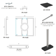 F60 Anthracite, Clôture aluminium pleine [H 1.2 m]