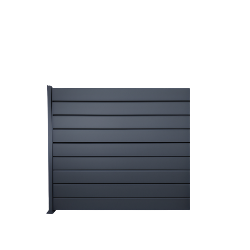 MCFENCE Anthracite, Clôture aluminium persienne à platine [H 1.85 m]