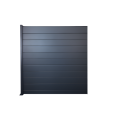 MCFENCE Anthracite, Clôture aluminium pleine à platine [H 1.85 m]