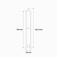 MCFENCE Anthracite, Clôture aluminium pleine à platine [H 1.85 m]