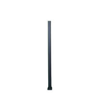 MCFENCE Anthracite, Poteau clôture multiangle à platine [H 1.85m]